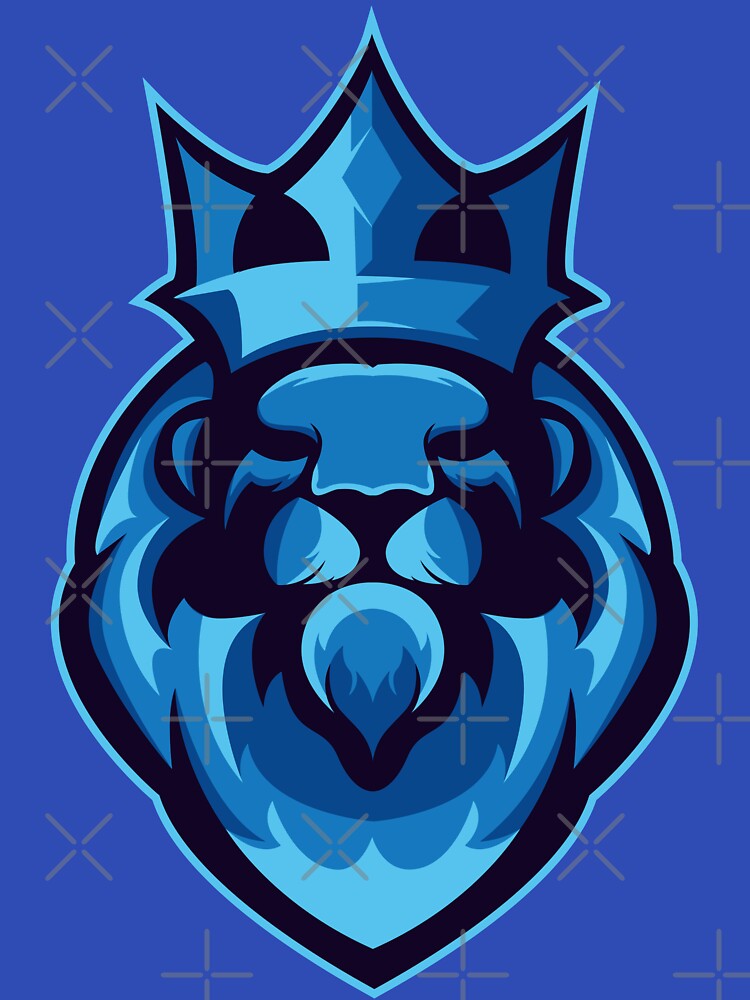Blue King Lion by MerlinWear
