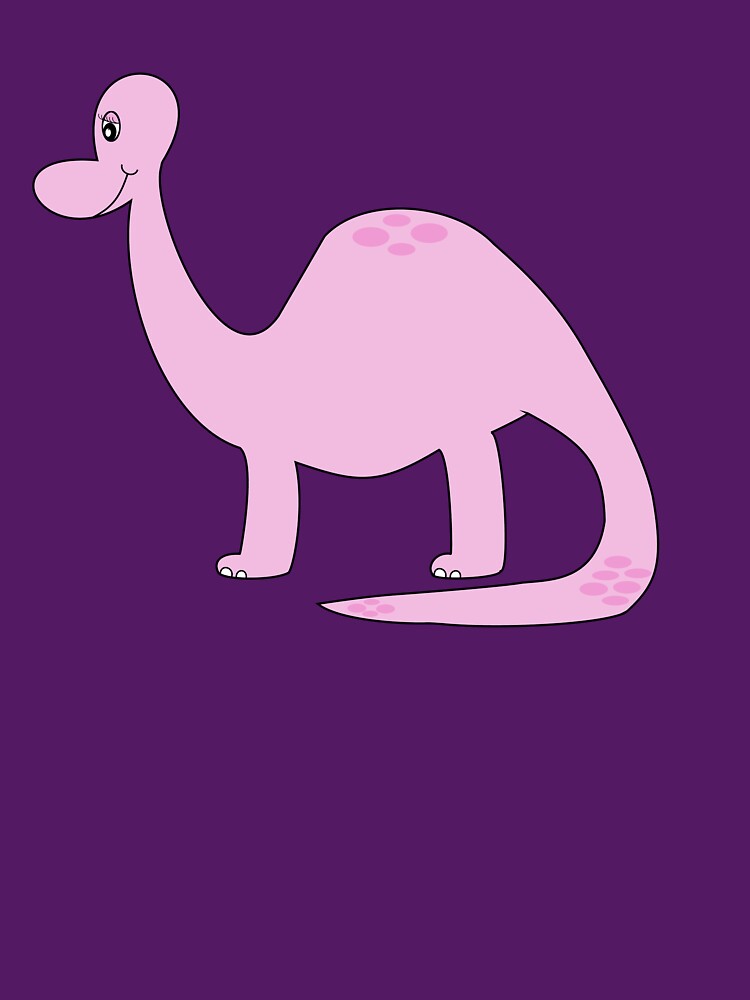 Pink Brontosaurus by ML-Design-Guy