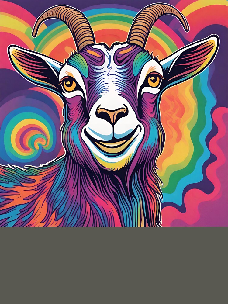 Psychedelic smiling gaot by Vilemo