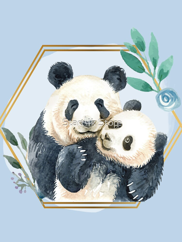 Panda Mommy Baby by Start4k Store
