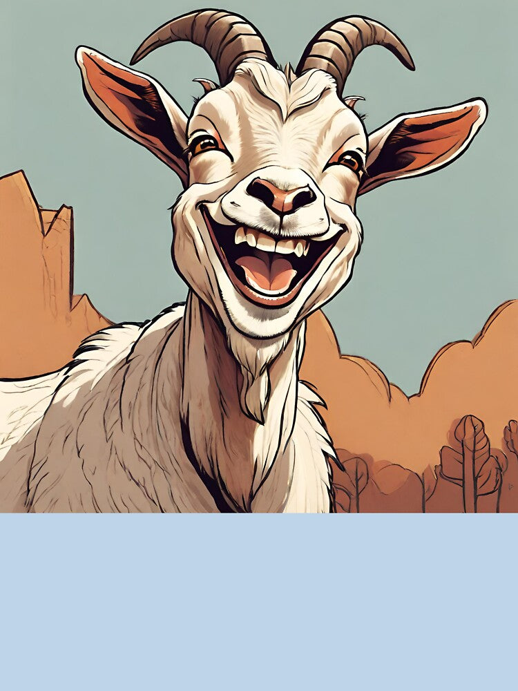 Smiling goat by Vilemo