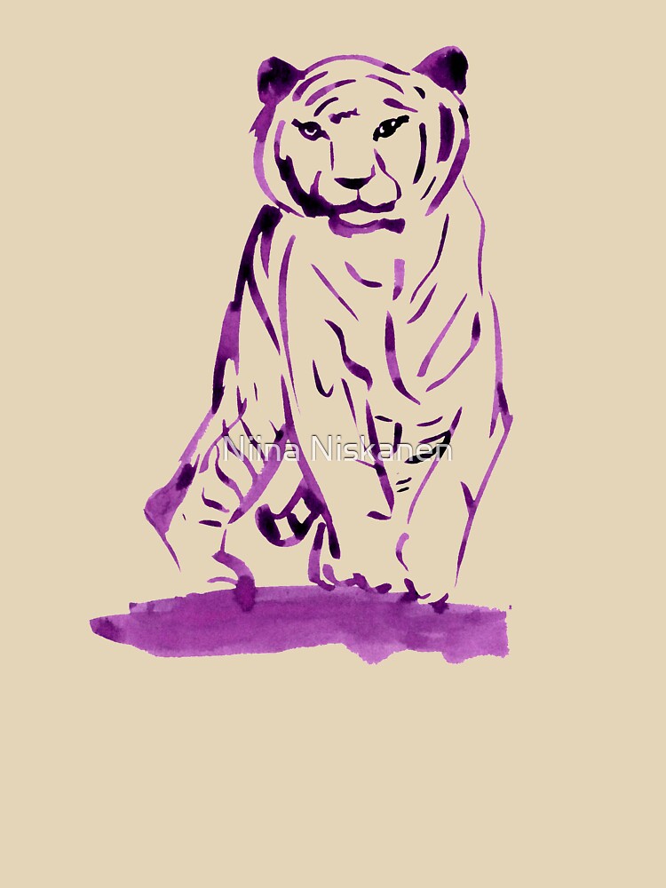 Approaching Tiger - Purple by Niina Niskanen