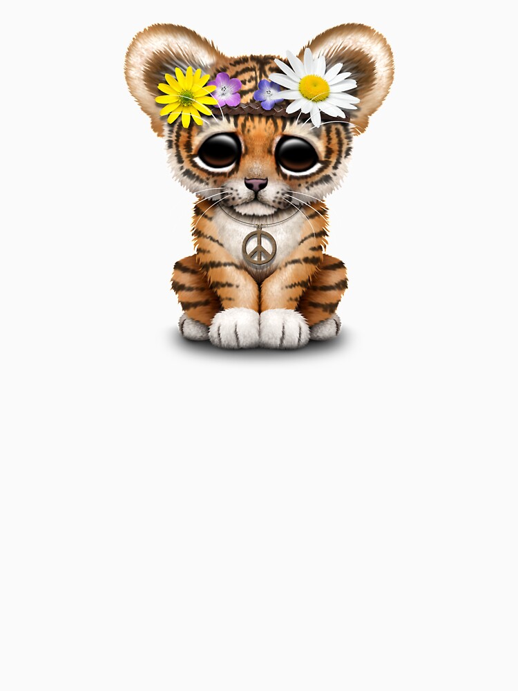Cute Hippie Tiger Cub by JeffBartels