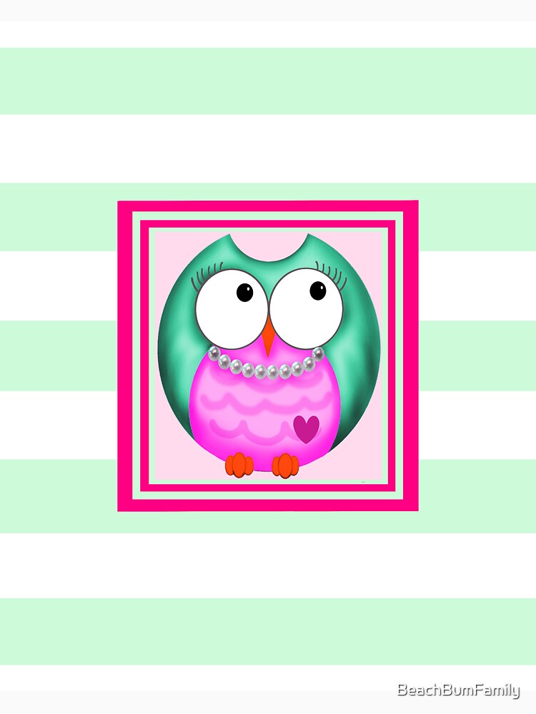 Owl Lavender Green by BeachBumFamily