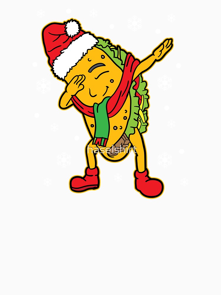 Dabbing Santa Taco Christmas Xmas Holiday Gift by haselshirt