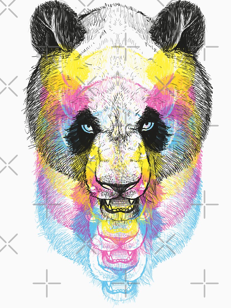 Panda bear CMYK by fruehmorgens