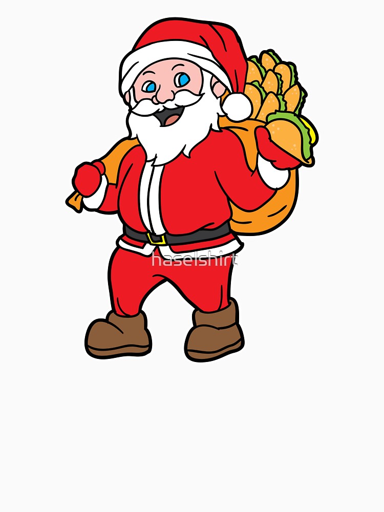 Santa Taco Bag Christmas Xmas Holiday Gift by haselshirt