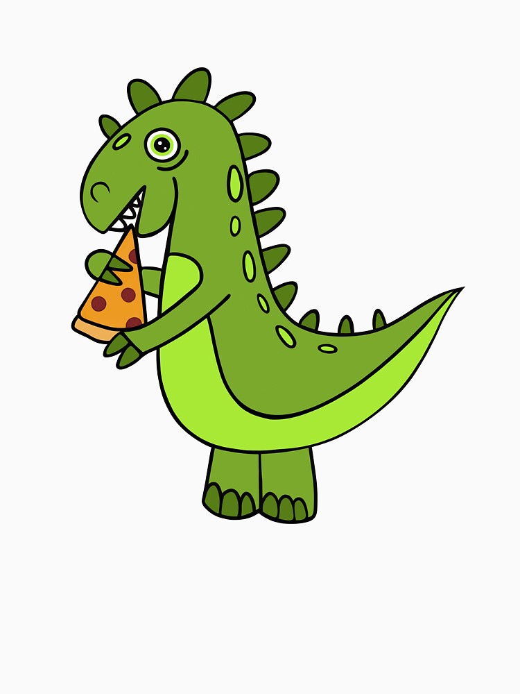 Dinosaur Pizza by Sartoris Art