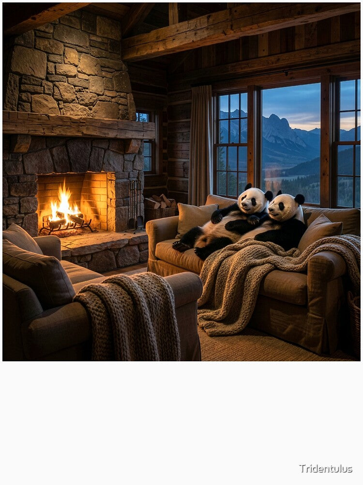 Pandas Snuggle by Tridentulus
