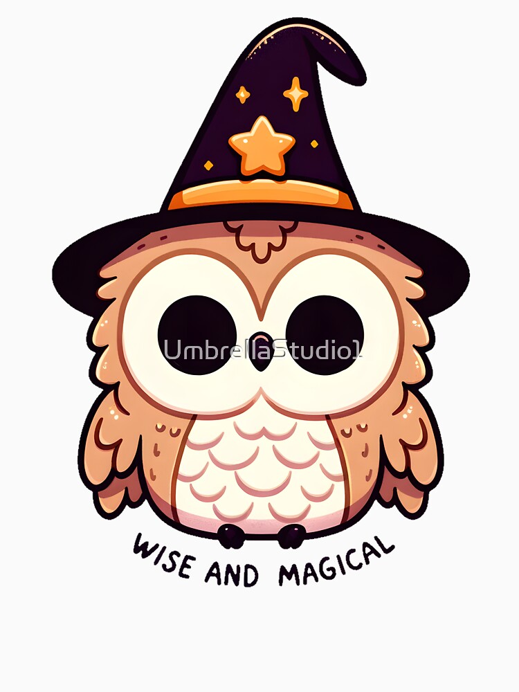 Wizard Owl with Starry Hat by UmbrellaStudio1