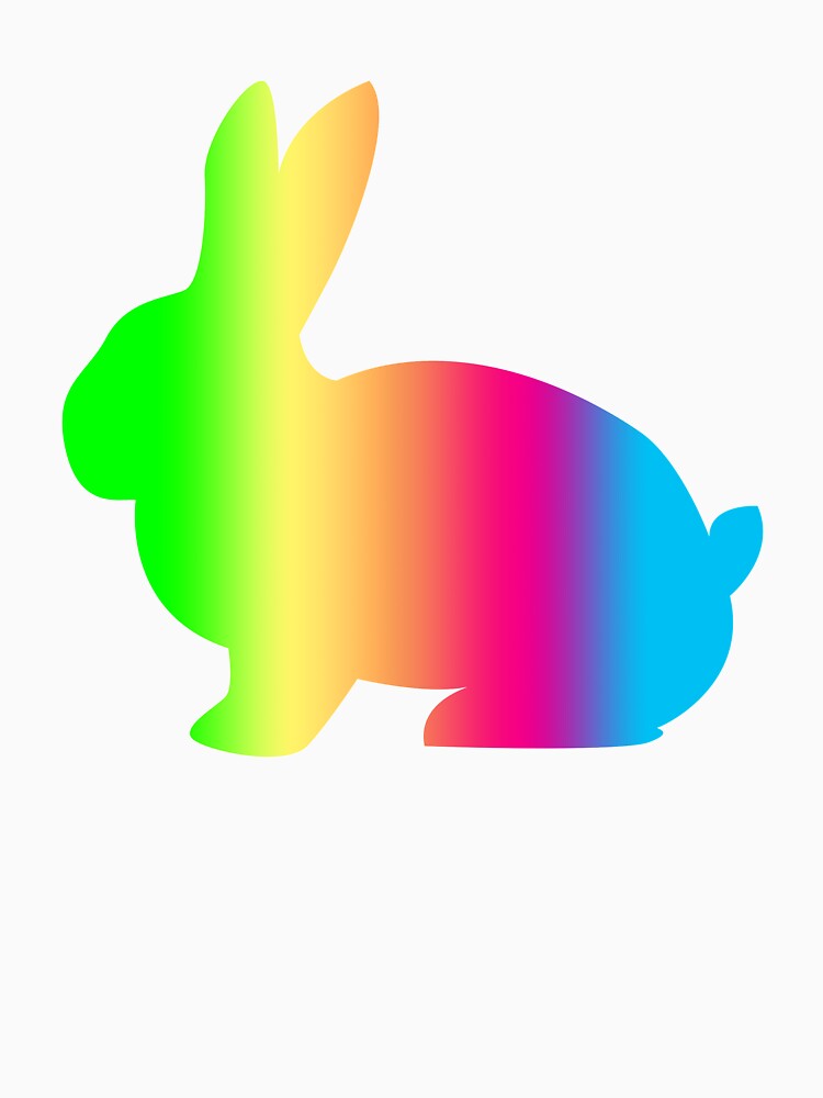 rabbit animal color art gift for farmer by alaechamlal