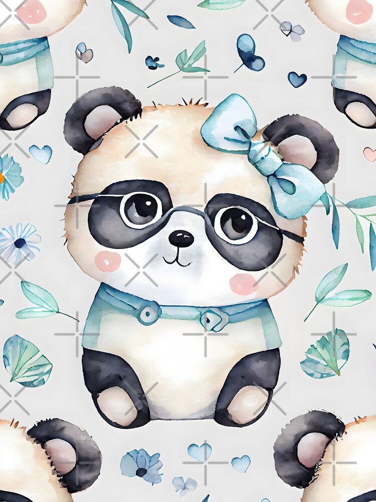 Cute Kawaii Panda Pattern by ClairesPatterns