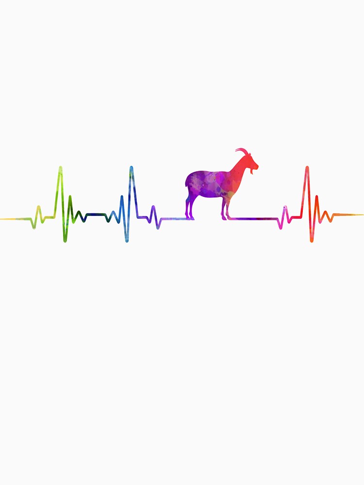 GOAT heartbeat watercolor by loves789