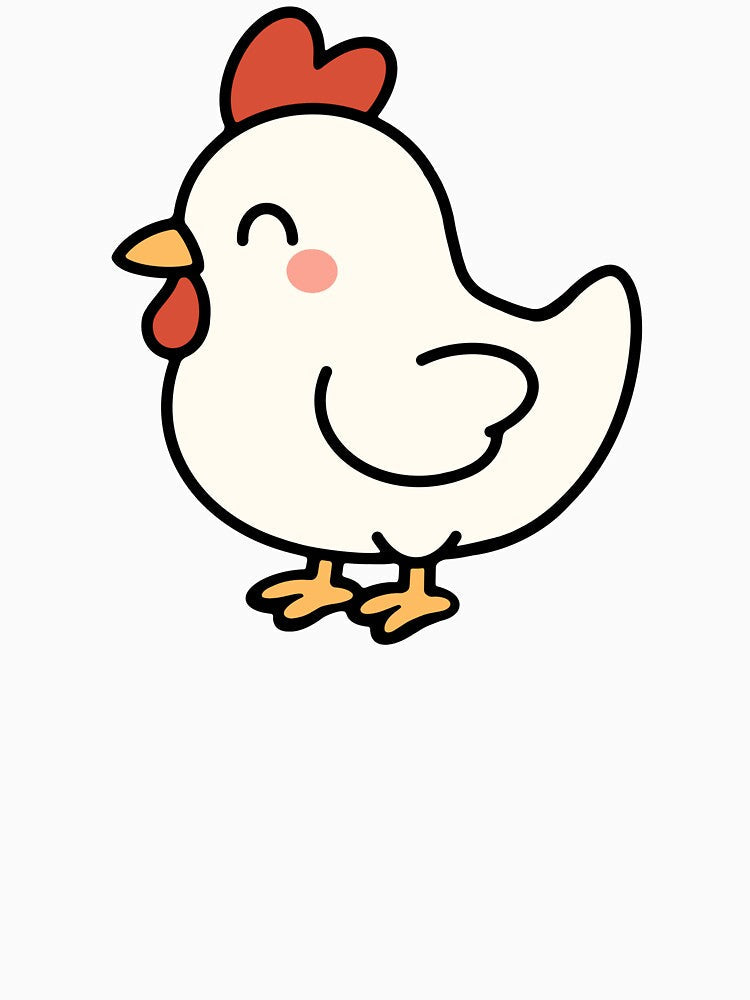 Happy Cartoon Chicken by WildlifeDoodle