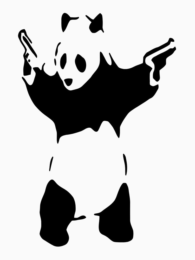 Banksy Panda by ShopArtBigBrot