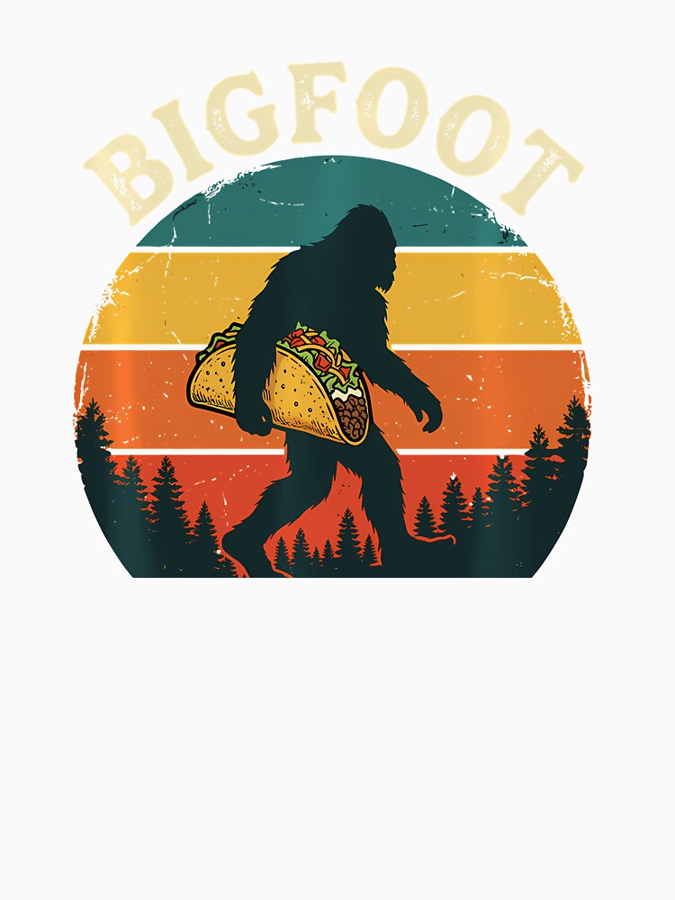 Bigfoot Taco Retro Sunset by irifine