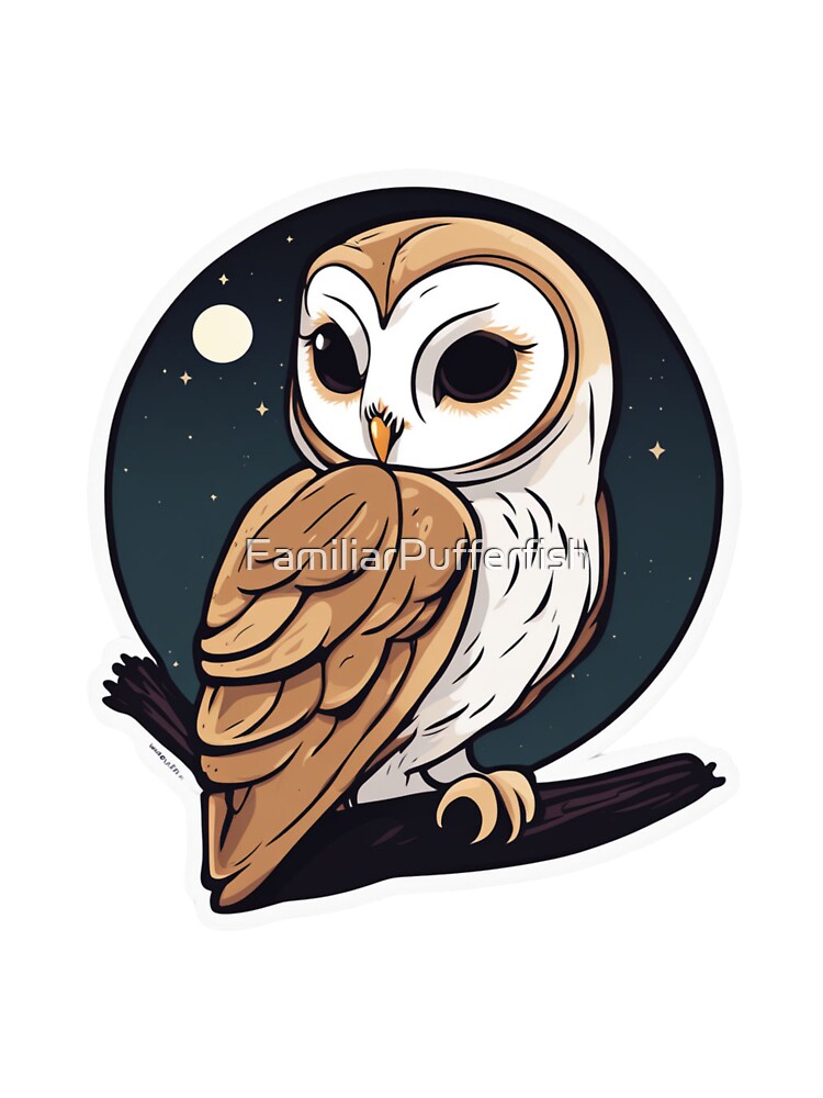 Barn Owl at Night by FamiliarPufferfish