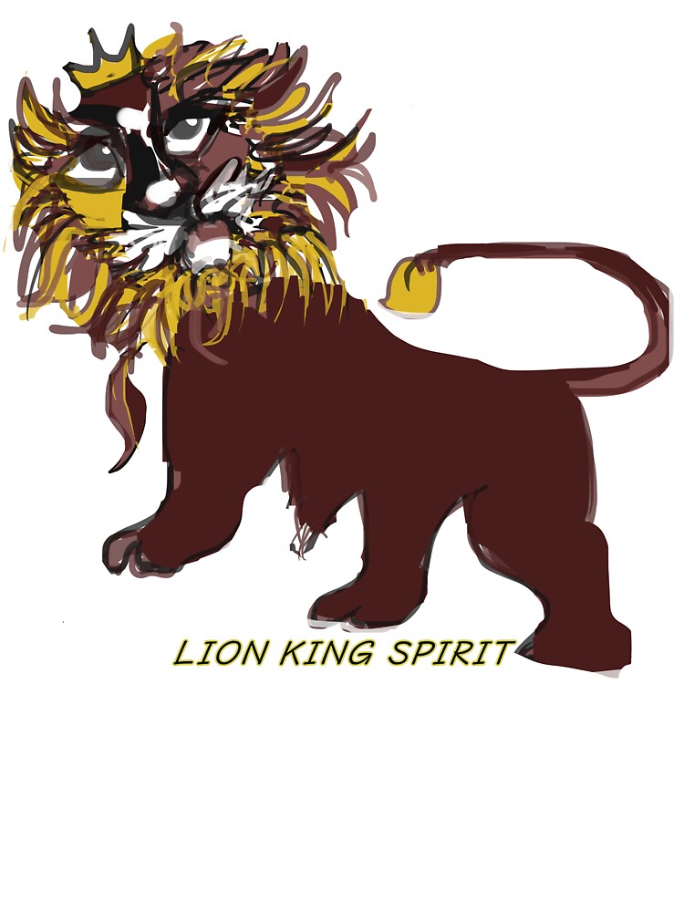 Lion King Spirit – Symbol of Strength and Hope by mejuart