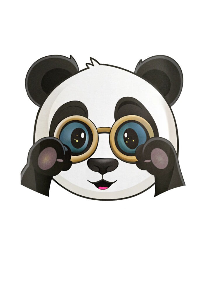 Cute Panda Wearing Glasses – Adorable Kawaii Panda Face Illustration by A1MarketDesigne