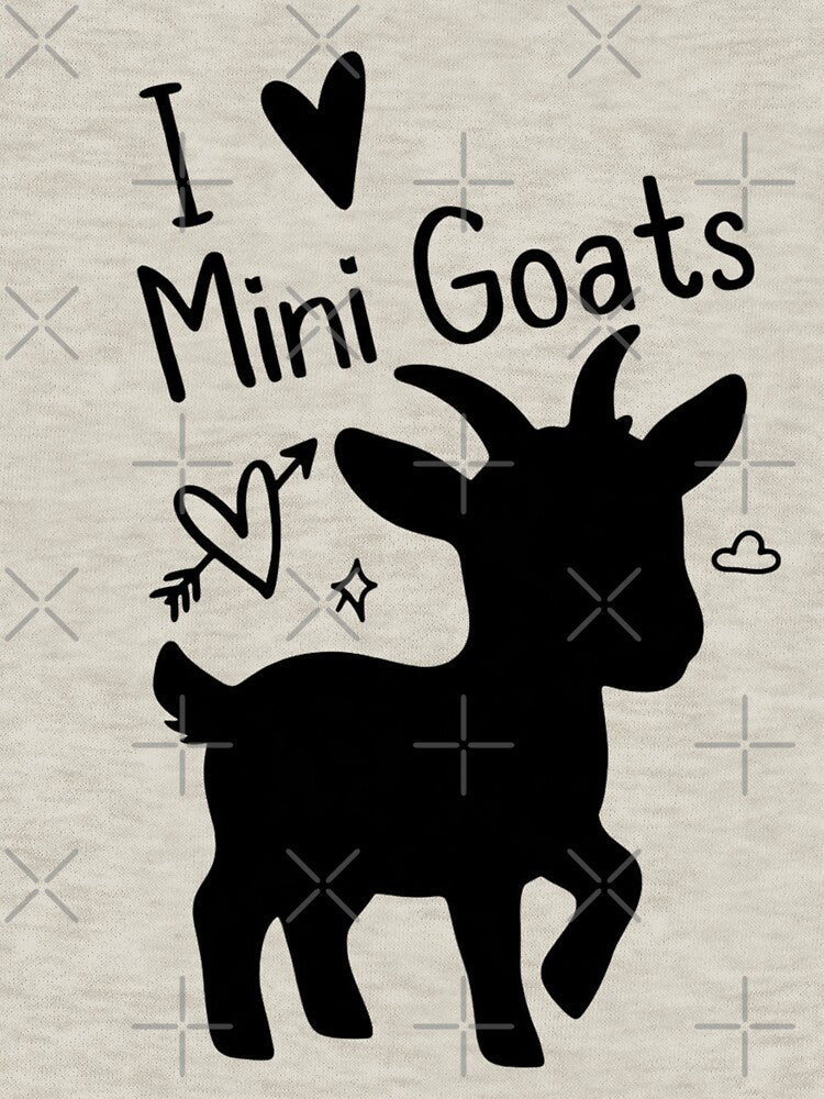 Mini Goat Lover Gift Adorable Baby Goat Outline by GrumpySableye