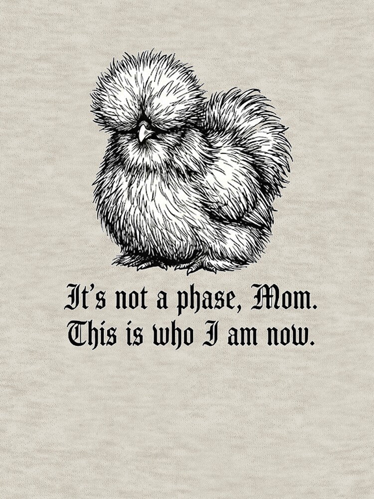 Silkie Chicken Emo Humor - This is who I am now. by guitarchalk