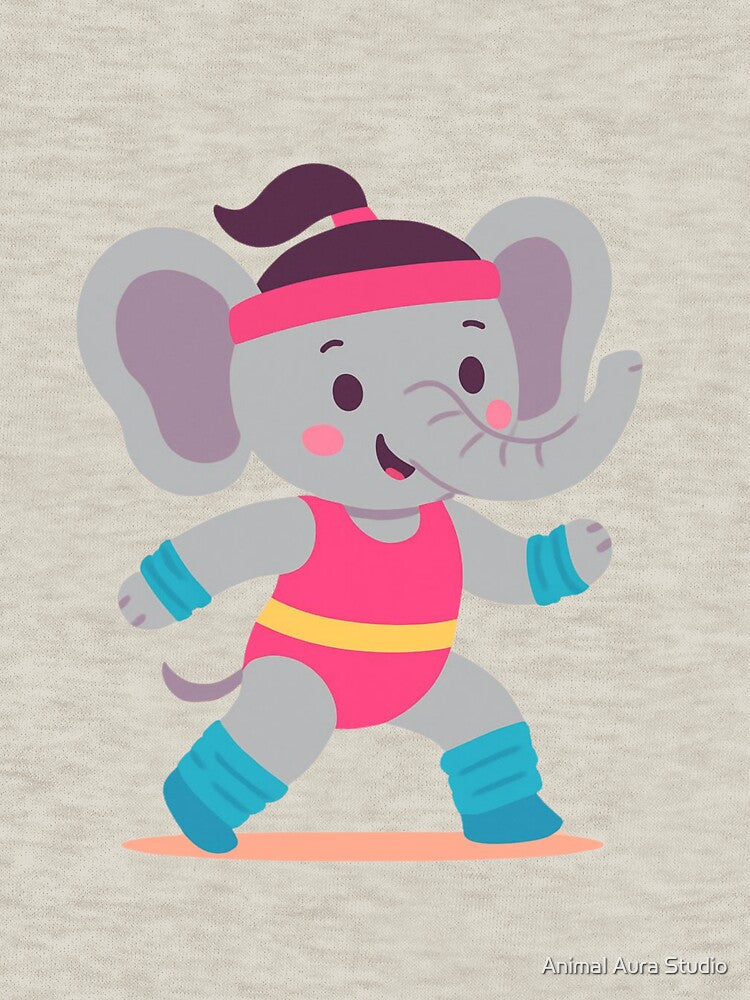 Fitness Elephant by Animal Aura Studio