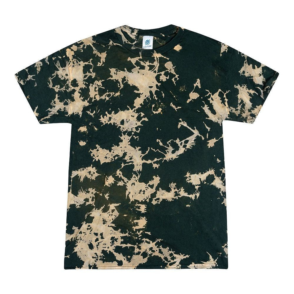Bleach Out T-Shirts Green Adult Sizes Cotton Colortone