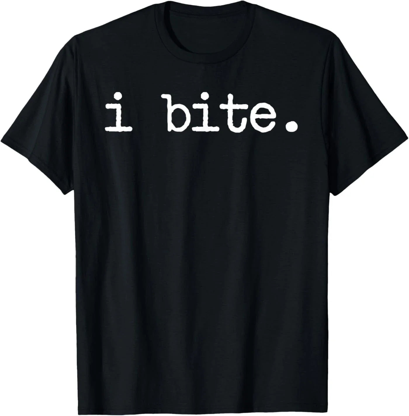 Inappropriate Funny I Bite Attitude Introvert Embarrassing T-Shirt
