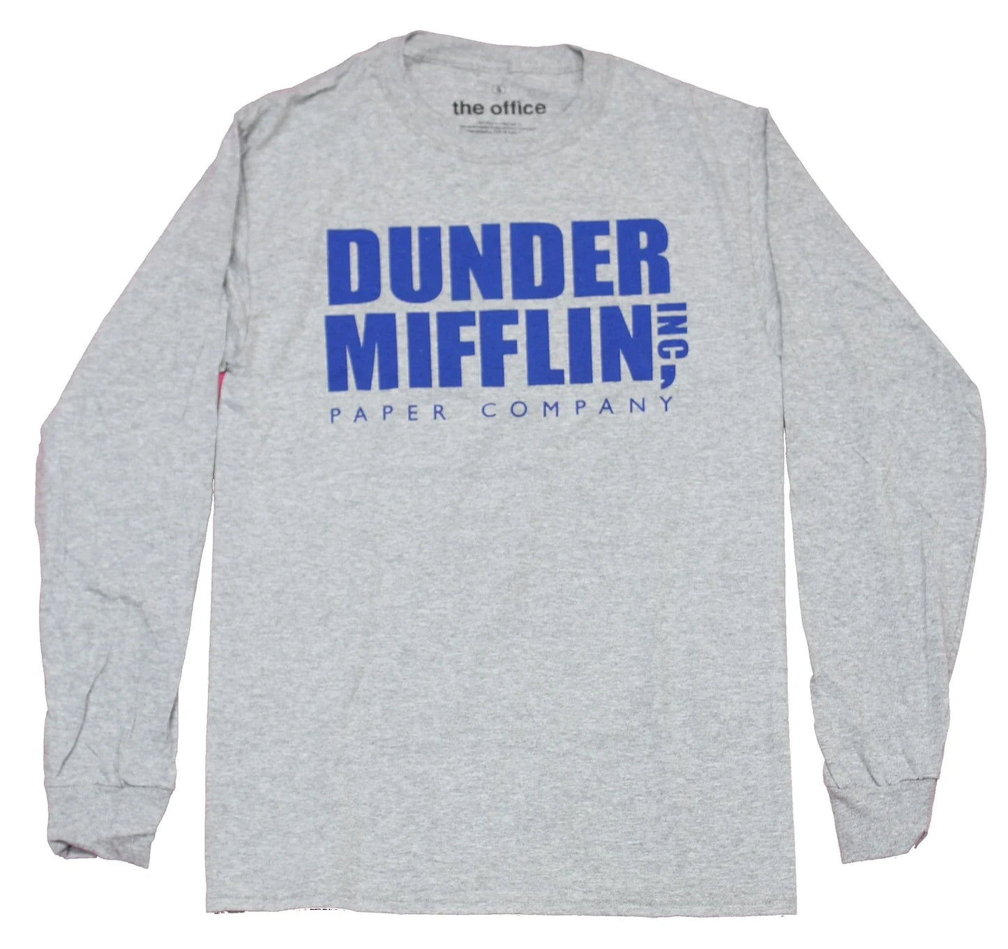 The Office Mens Long Sleeve T-Shirt - Dunder Mifflin Inc Paper Company Logo