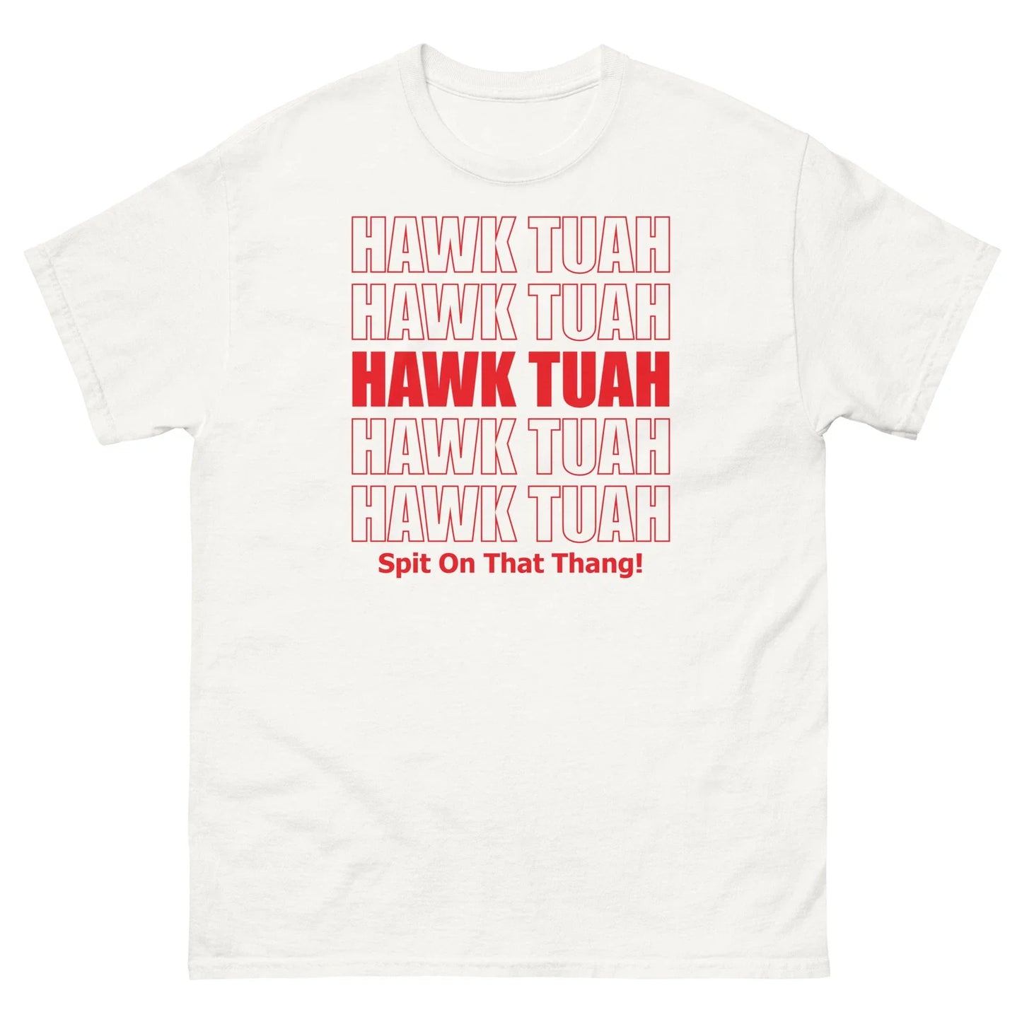 Hawh Tuah Spit on That Thing Internet Video Meme Grocery Bag Unisex Classic Tee
