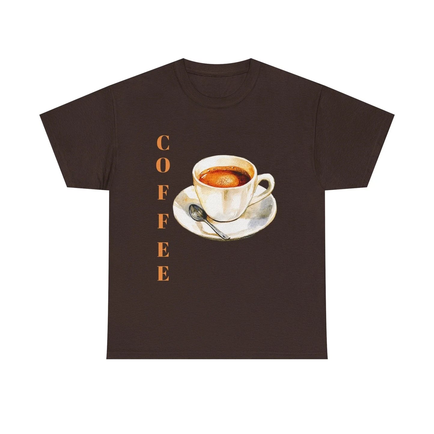 Coffee Lover Unisex Heavy Cotton T-Shirt, Summer Tee, Great Gift for Baristas.