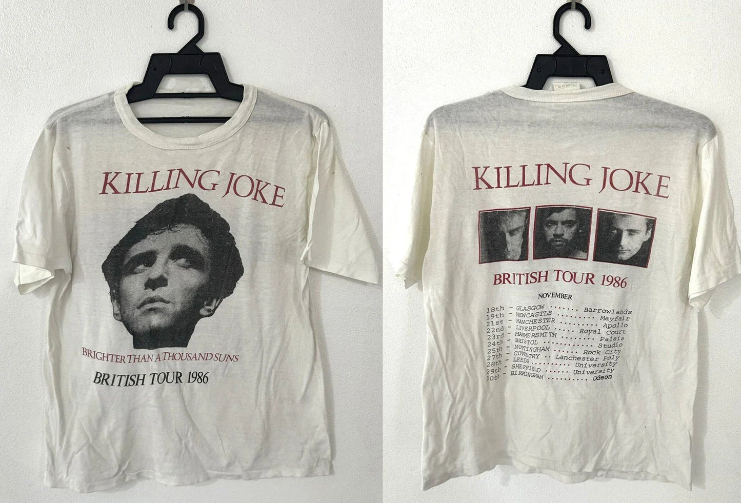 New Popular KILLING JOKE PUNK ROCK TOUR CONCERT Gift For Fans Unisex S-5XL TK294