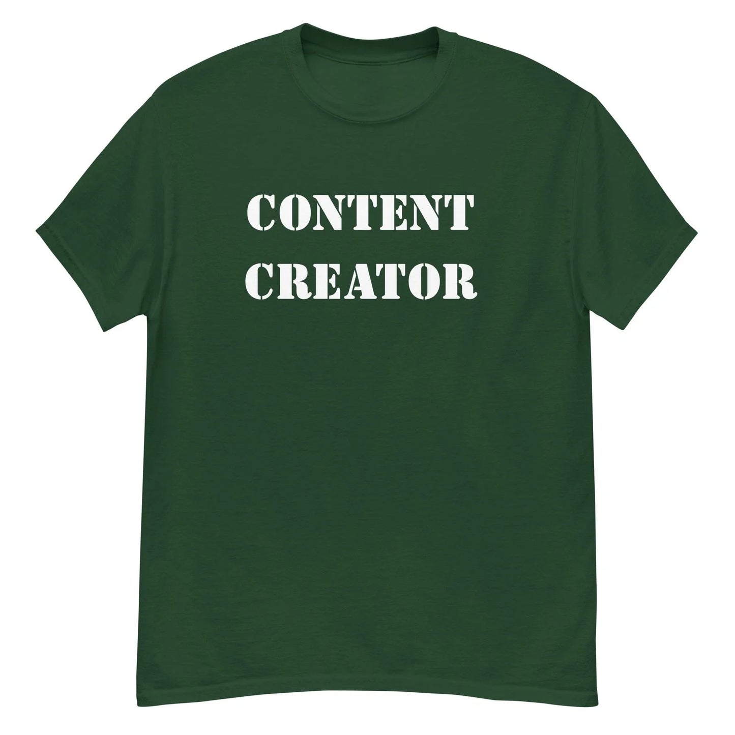 Content Creator Black tshirt t-shirt for the influencer