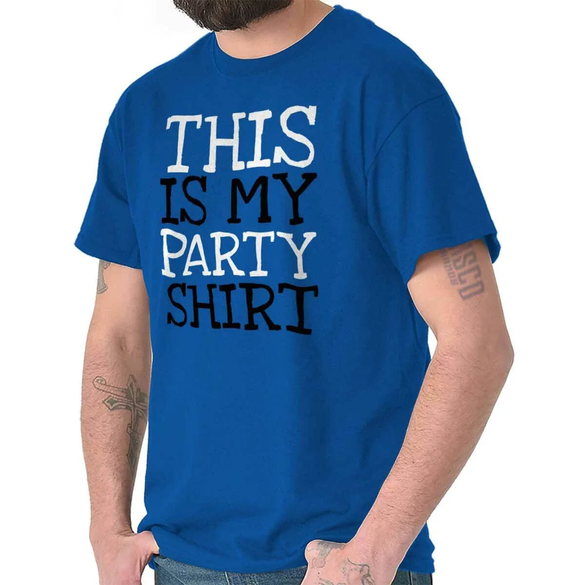 This Is My Party Shirt Funny Sarcastic Gift Womens or Mens Crewneck T Shirt Tee