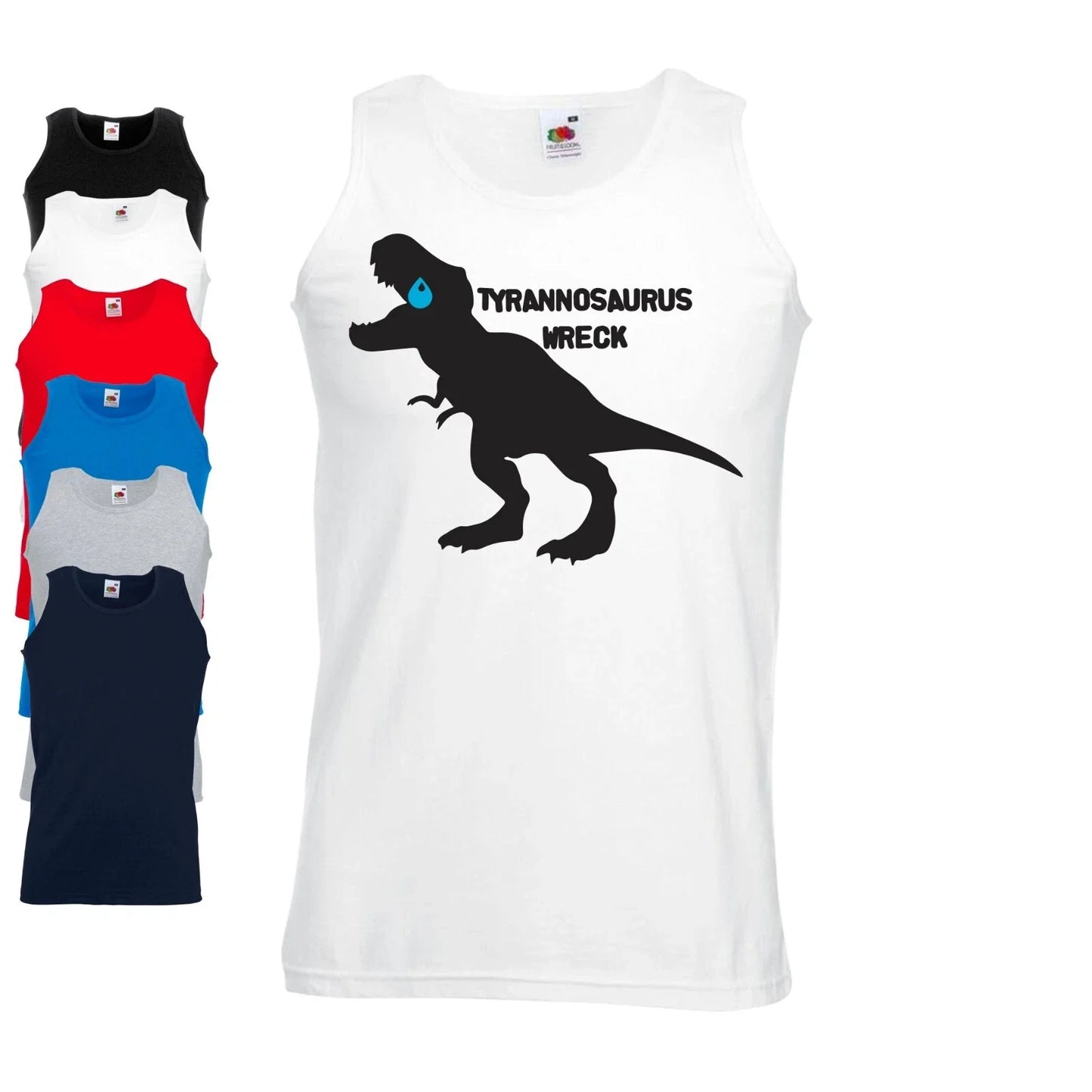 Tyrannosaurus Wreck Vest | Funny | Dad | Kids | Joke