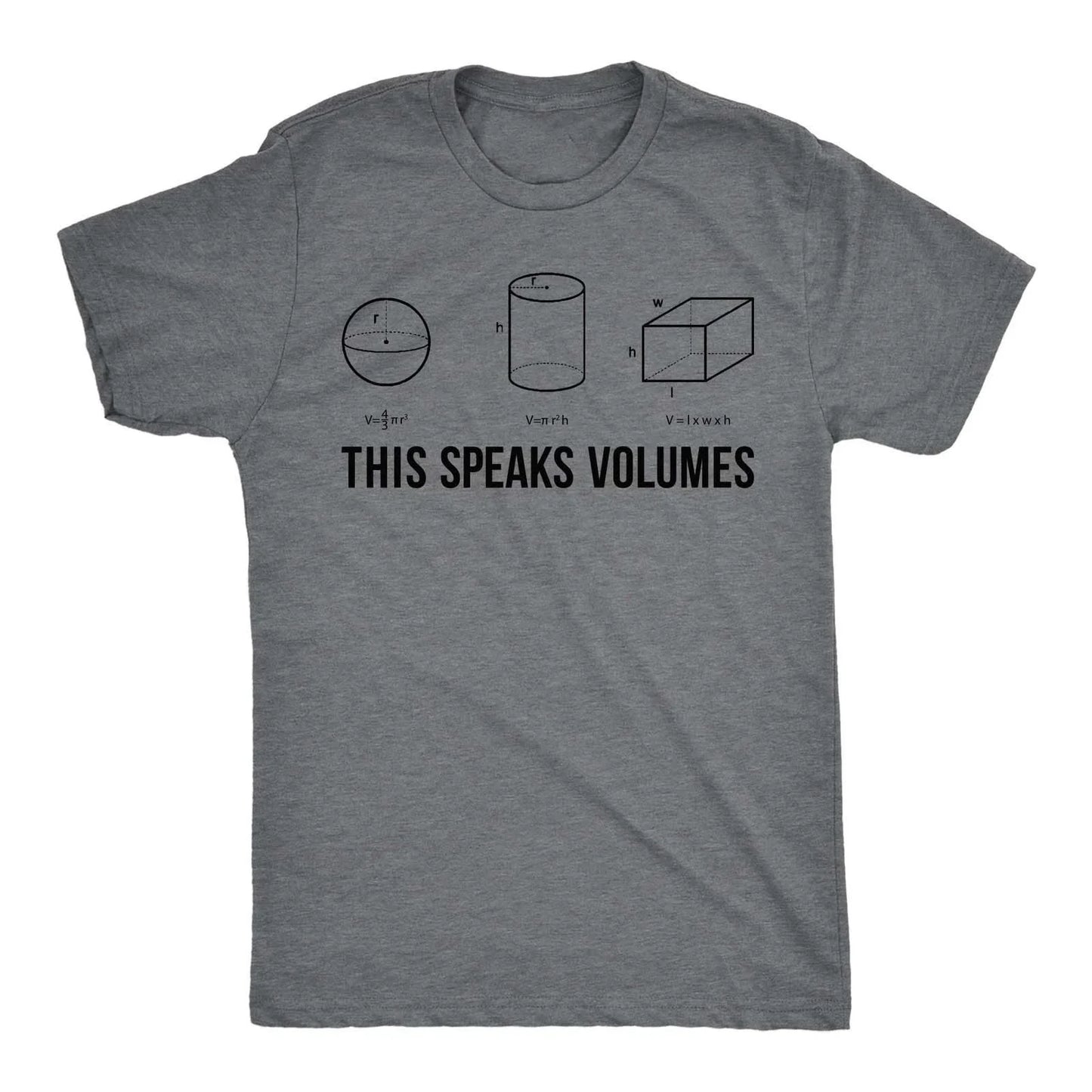 Mens This Speaks Volumes T Shirt Funny Nerdy Math Teacher Sarcastic Graphic Tee