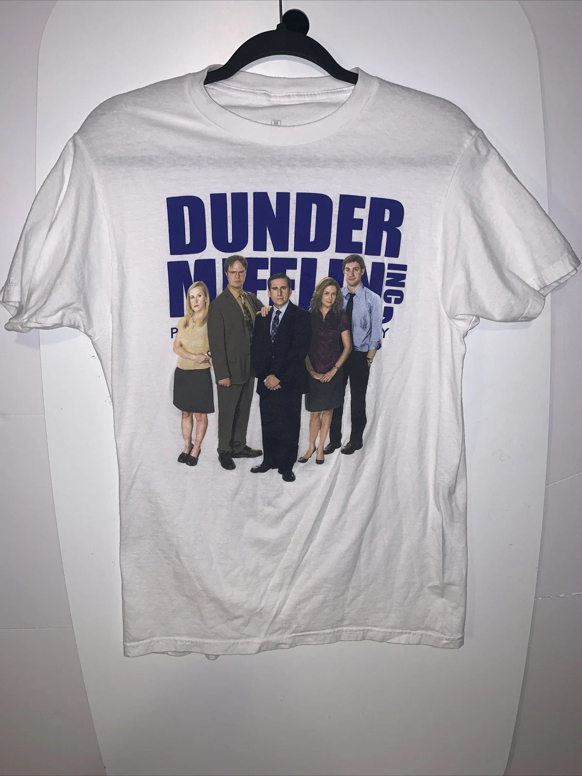 The Office Dunder Mifflin Paper Company White T-Shirt M #90.
