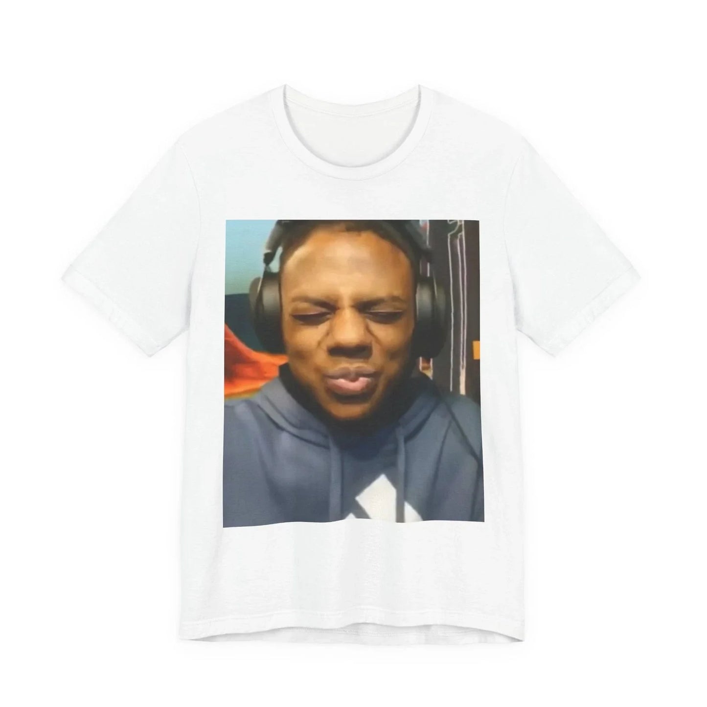 Funny Squinting Face Photo Tee | Meme Face T-Shirt