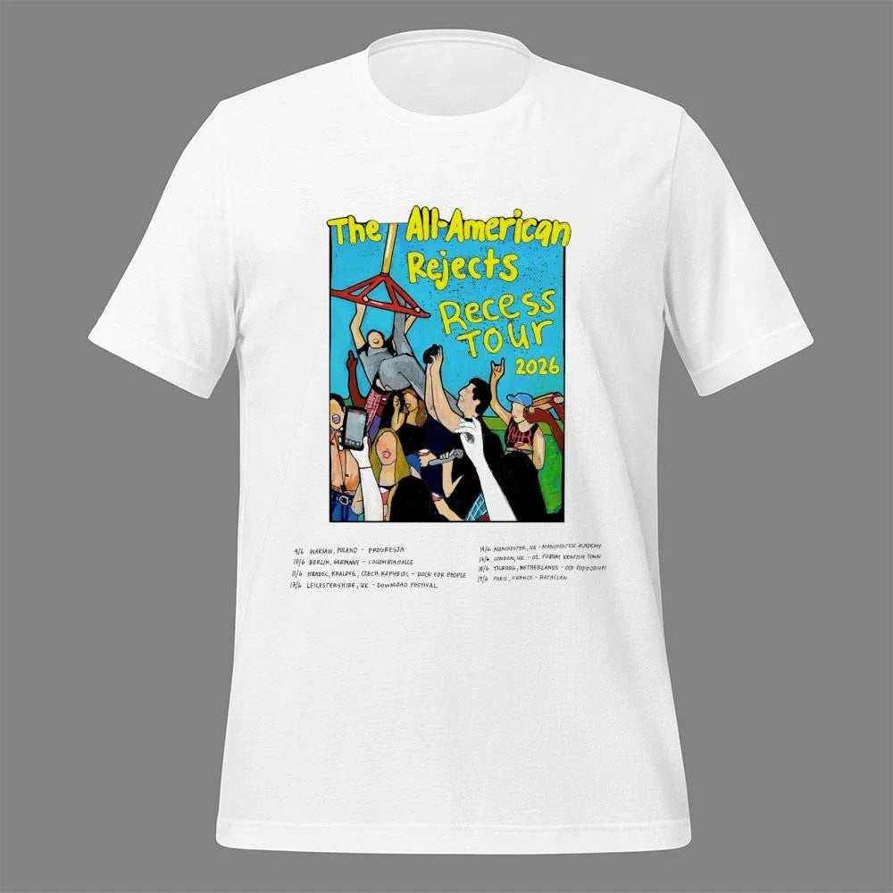 The All American Rejects Recess Tour 2026 Schedule Venue Dates Shirt