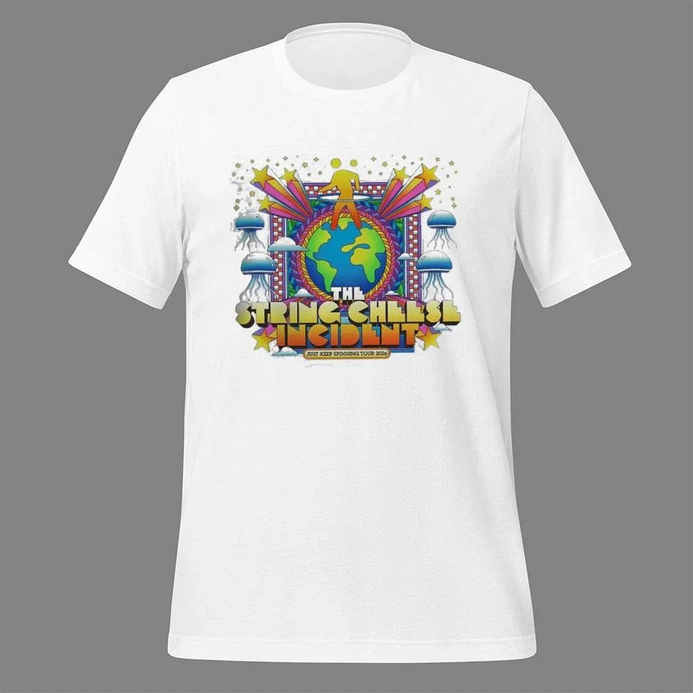 The String Cheese Incident Just Keep Spinning Tour 2026 North America Schedule Dates Shirt