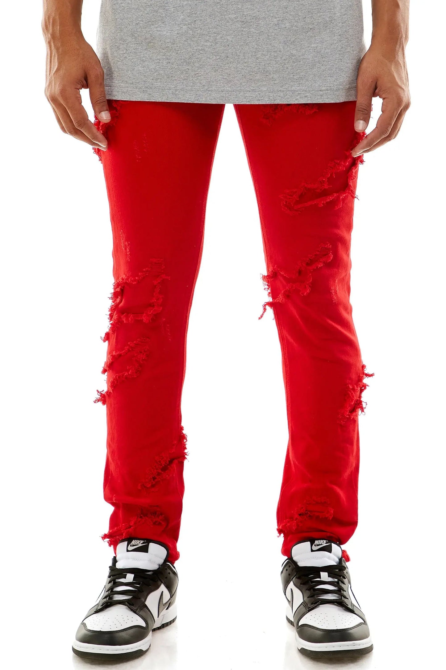 Patched Pants - Comfort and Style Blend