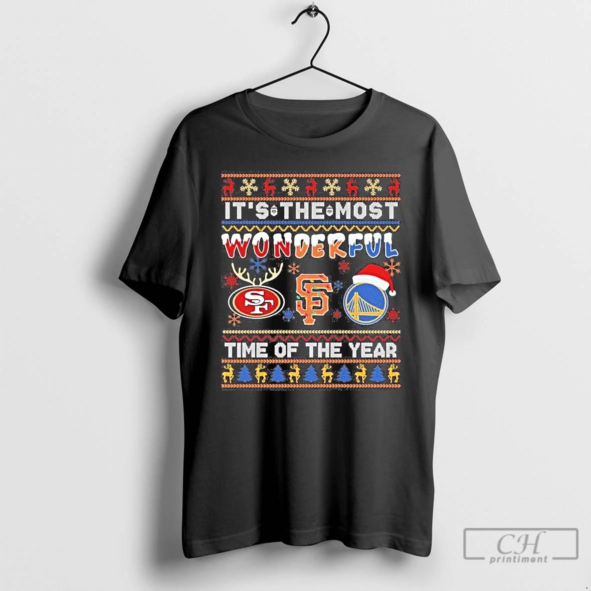Classic Its The Most Wonderful Time Of The Years San Francisco Sports Teams Christmas Ugly