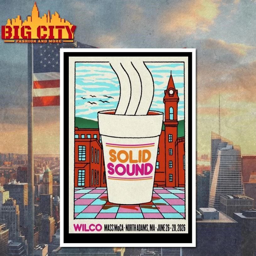 Wilco Solid Sound Festival Jun 26-28 2026 In North Adams MA Poster Shirt