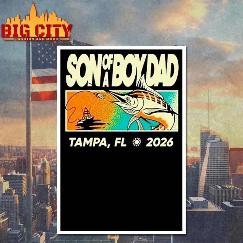 Son of a boy dad fish pocket tampa FL 2026 shirt