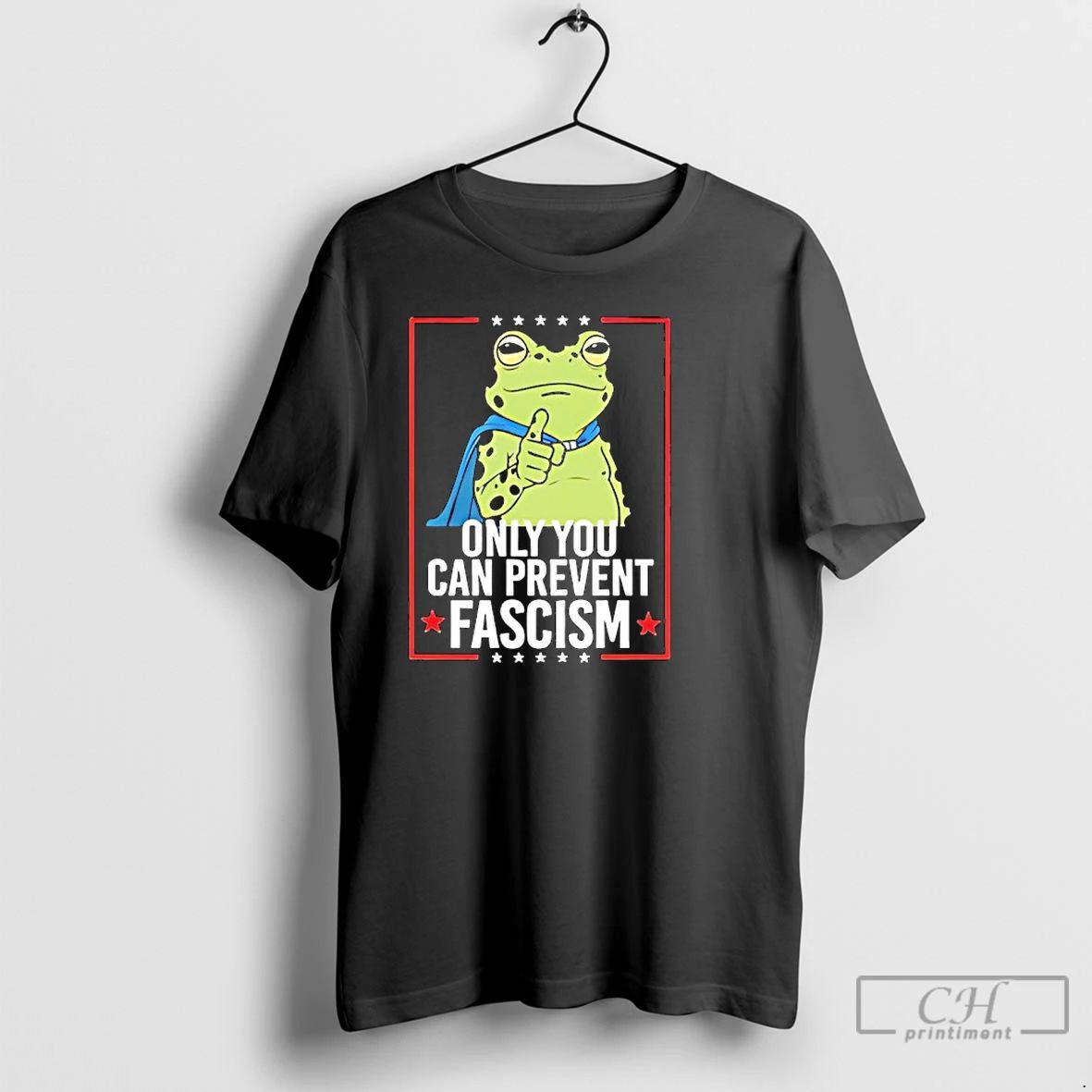 Classic Frog Only You Can Prevent Fascism Portland T Shirts