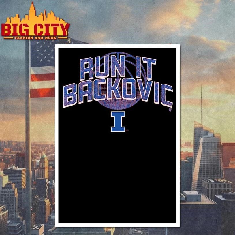 Illinois Basketball Run It Backovic Shirt
