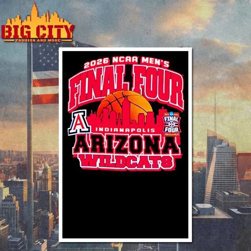 Arizona Wildcats 2026 NCAA Men’s Basketball Final Four Bound city skyline Shirt
