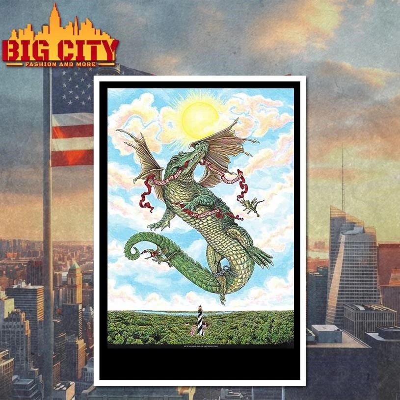 Goose St Augustine Florida 2026 Venue Poster Run Shows At St Augustine Amphitheatre On April 18 And 19 2026 Alligator Chain Yer Dragon Art Shirt