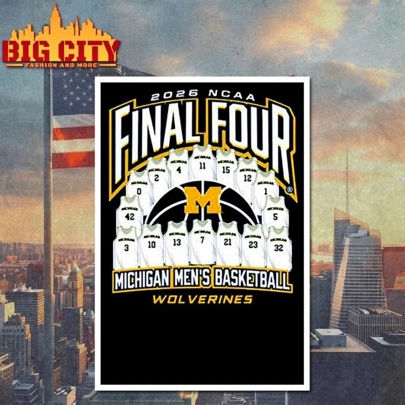Michigan Wolverines Final Four Jersey Madness 2026 NCAA Men’s Basketball Final Four College Shirt