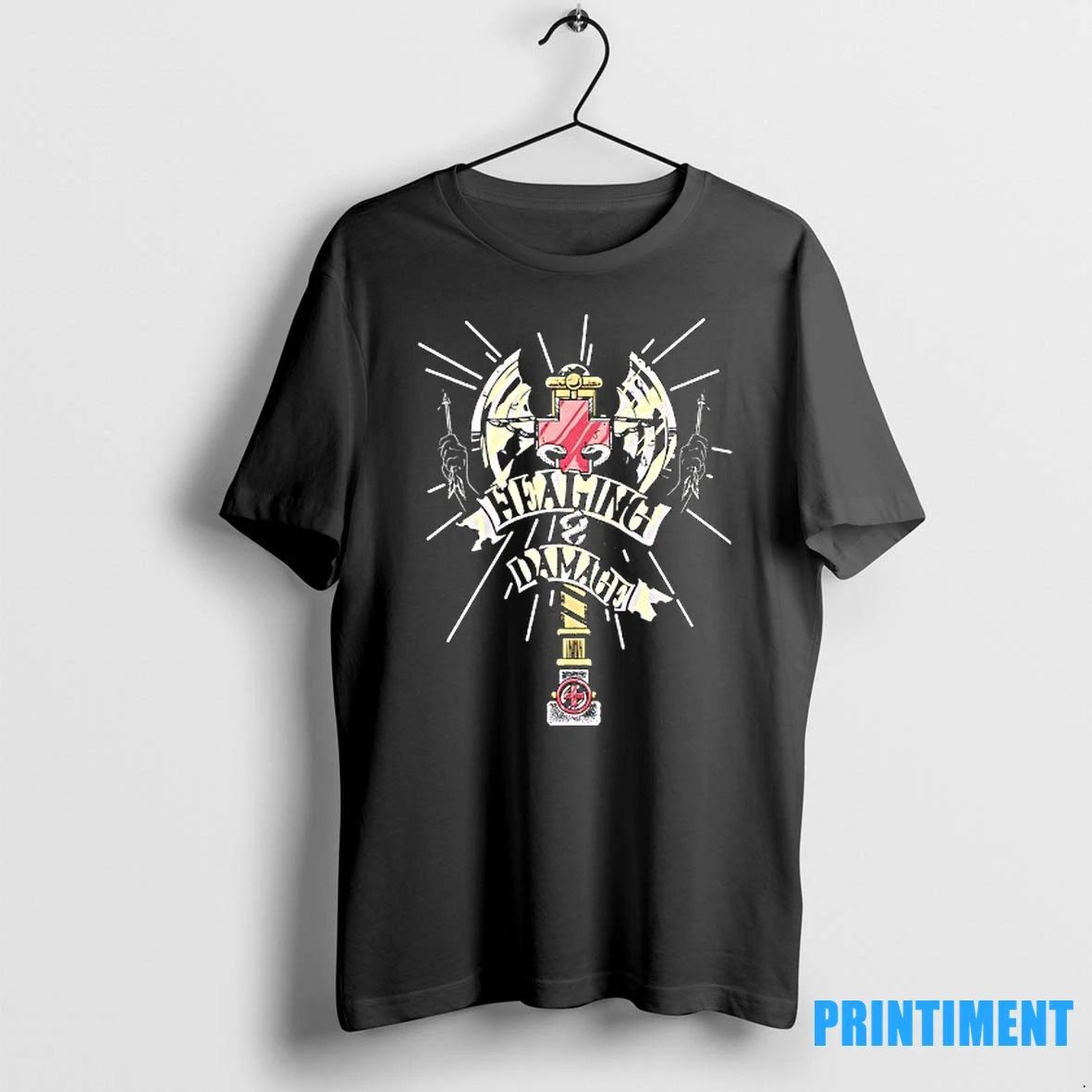 Healing Damage Cross Ax Tshirts Sweater